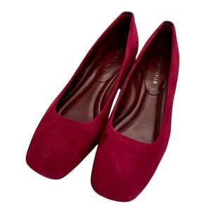 Donald J. Pliner Drew‎ Suede Dressy Slip-On Pumps Shoes Size 10 Burgundy